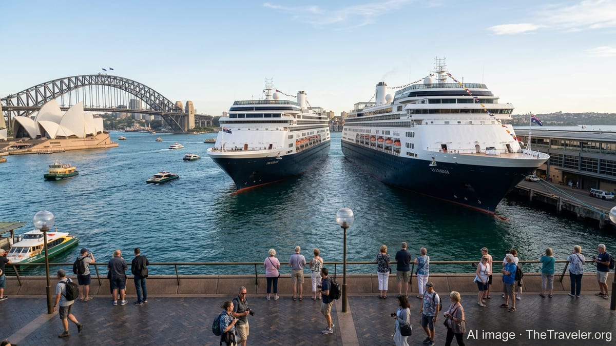 Holland America Unites Two Grand Voyages in Sydney Harbor