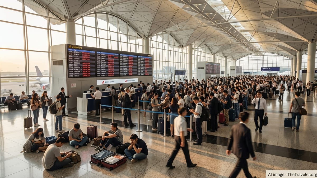 Hong Kong Travellers Caught in Middle East Airspace Shutdown