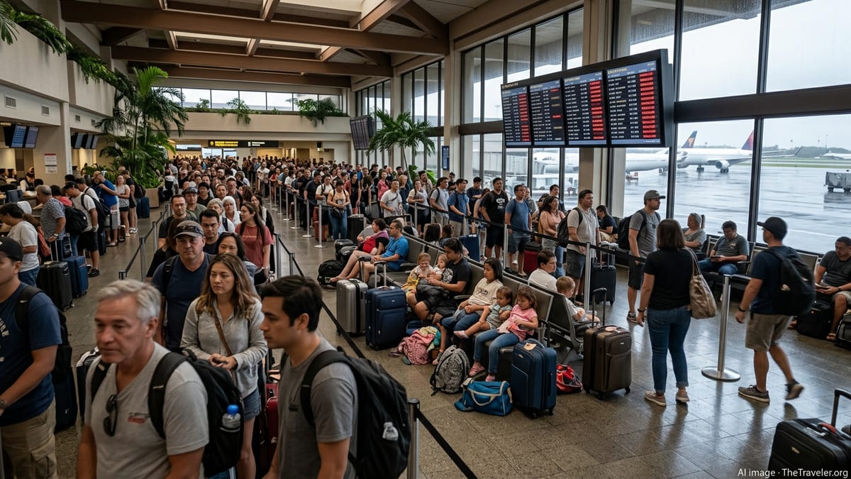 Chaos at Honolulu Airport as Cancellations Snarl Hawaii Travel