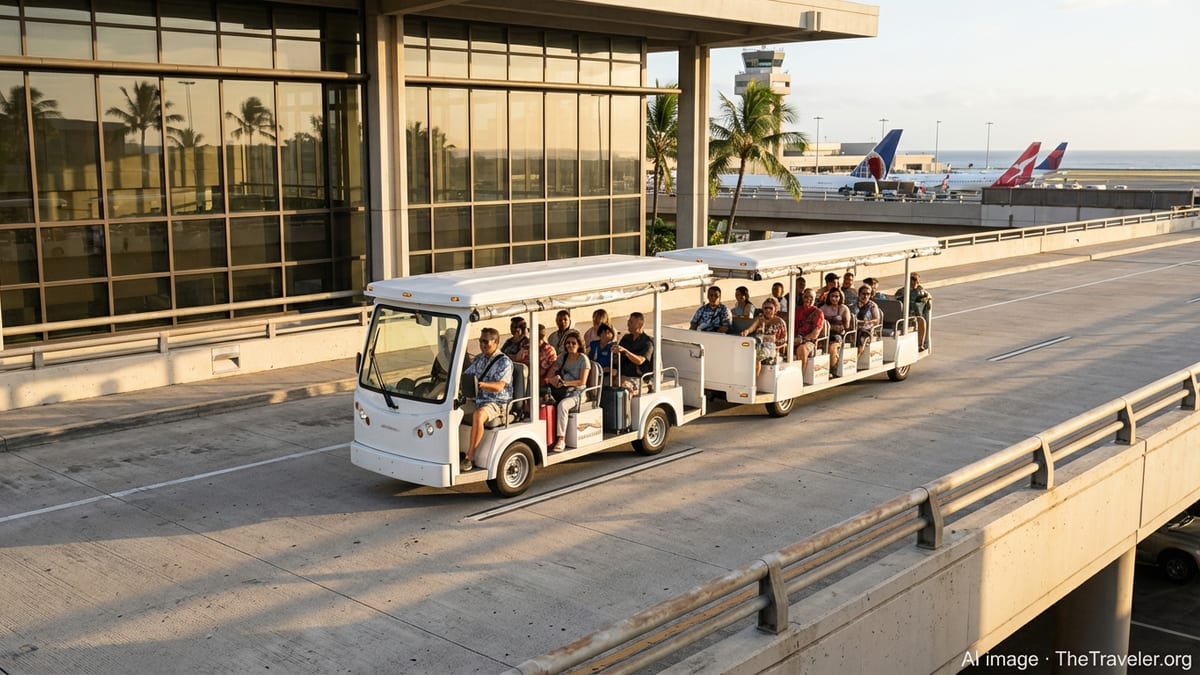 Honolulu Airport Debuts Electric Trams for Greener Transfers
