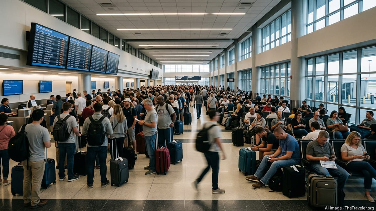 Houston Bush Airport Delays Strand Hundreds of Travelers