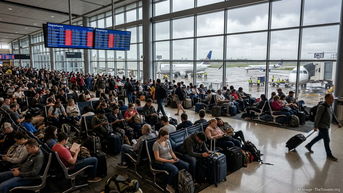 Flight Disruptions Snarl Traffic at Houston Bush Airport