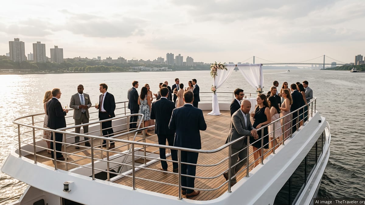 Hudson River Wedding Cruises Offer Floating Venue Alternative