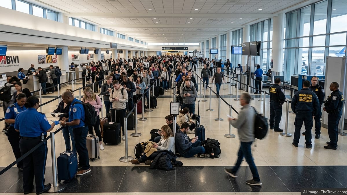 ICE Presence Fuels Tension As Delays Mount At BWI Airport