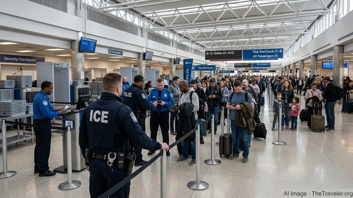 ICE Officers Sent to Major Airports Amid TSA Staff Crisis