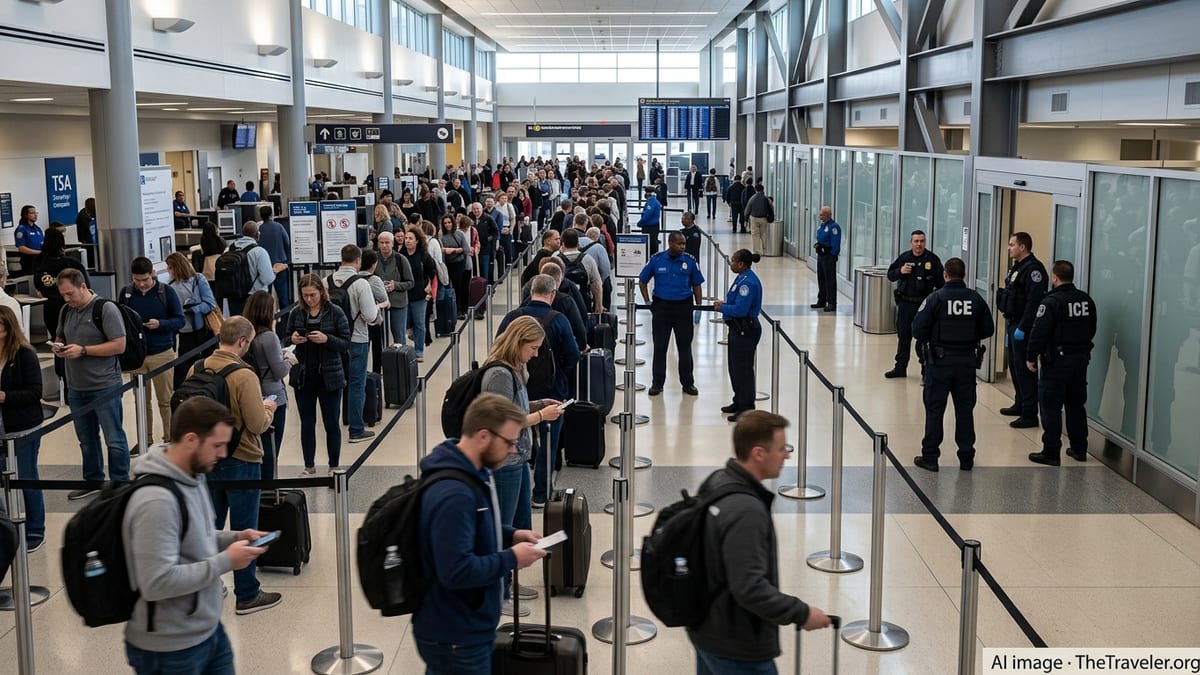 ICE Agents Deployed to U.S. Airports as TSA Staffing Worsens