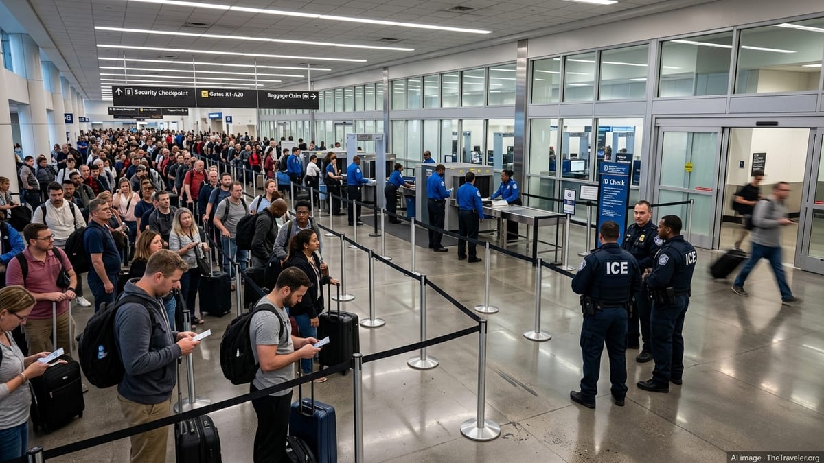 ICE Presence at Airports Deepens TSA Shutdown Turmoil