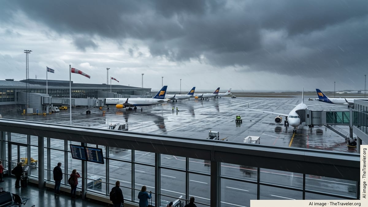 Severe Winds Trigger Mass Flight Cancellations Across Iceland