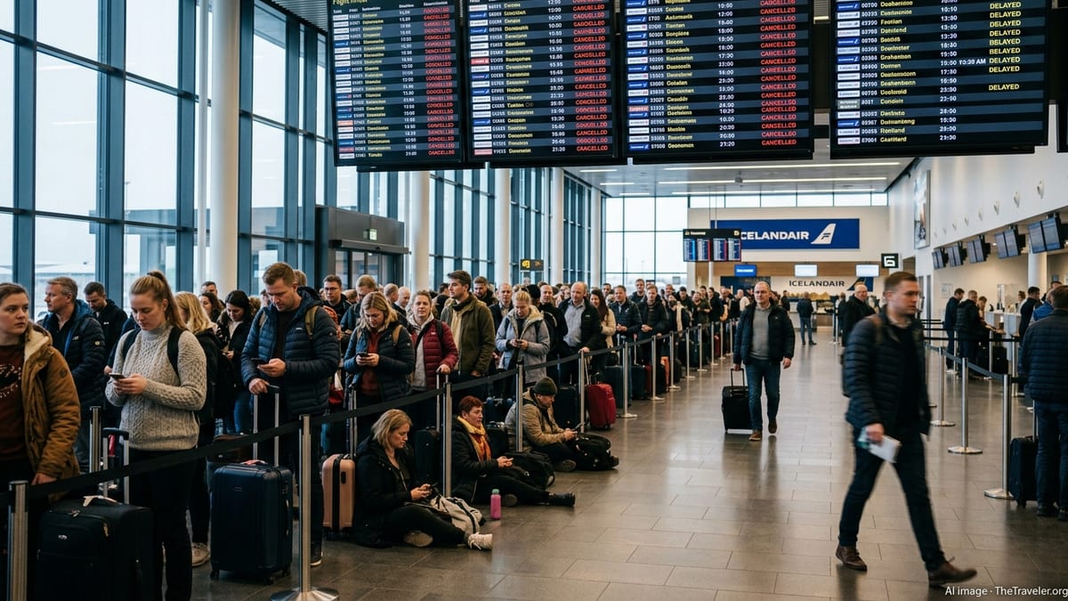 Iceland Flight Chaos as 93 Services Grounded Nationwide