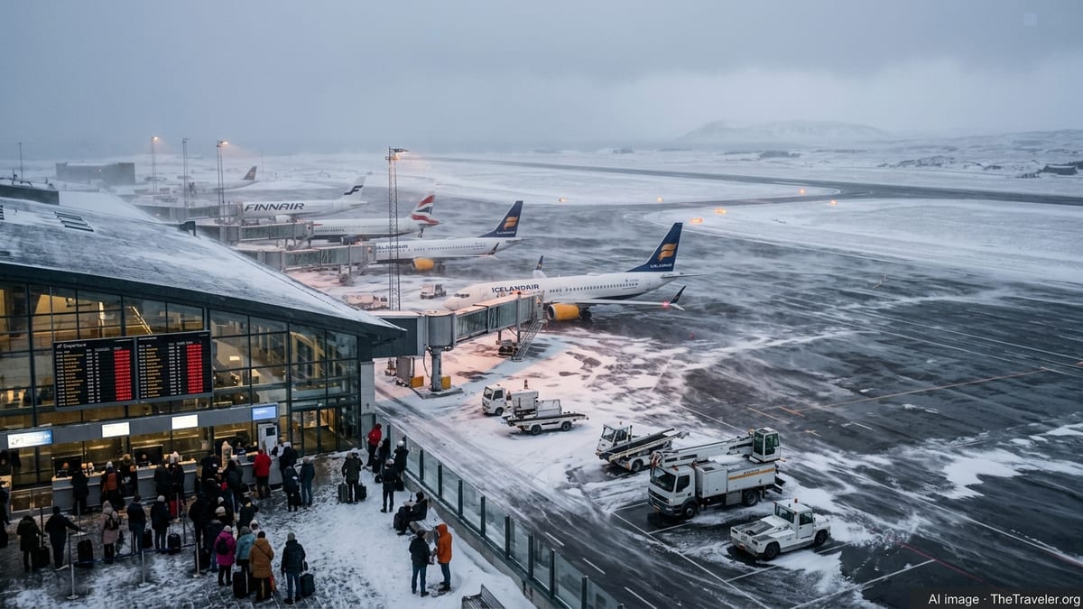 Iceland Flights Disrupted as 93 Departures Grounded Nationwide