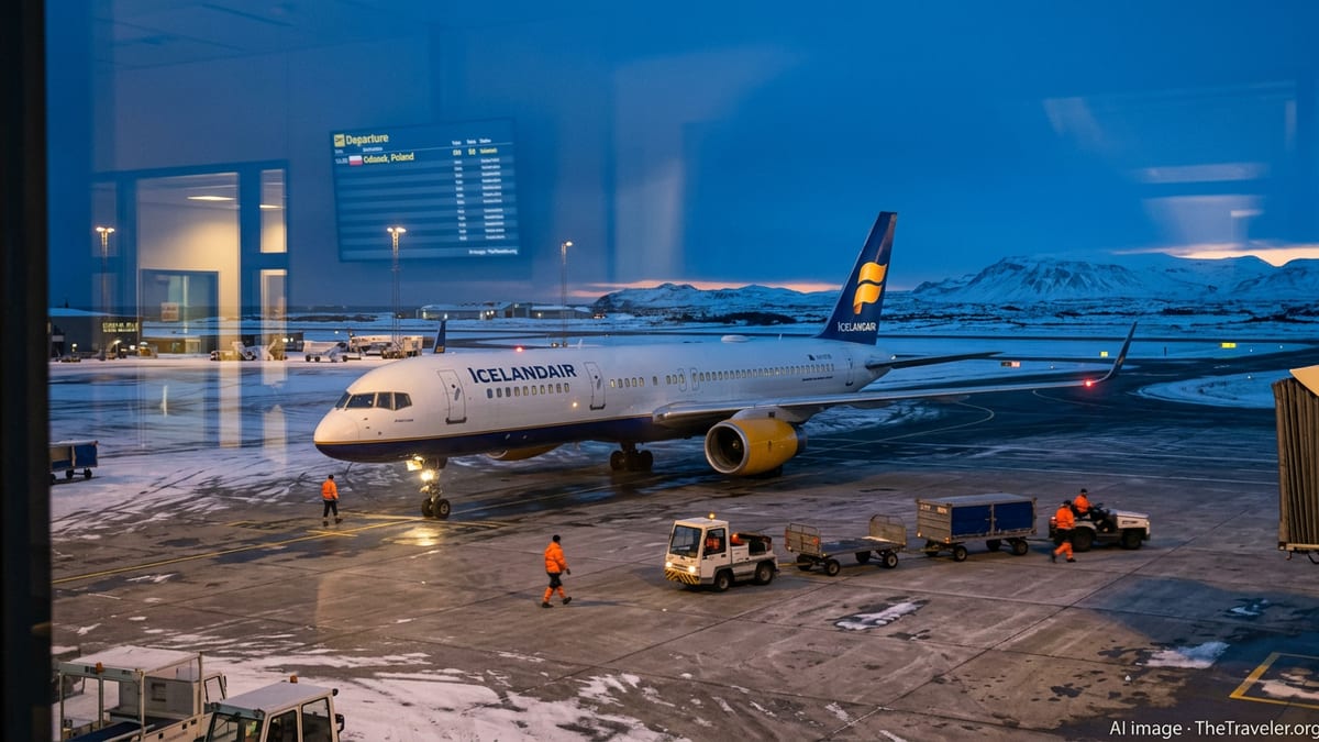 Icelandair Adds Winter 2026-27 Flights From Reykjavik to Gdańsk