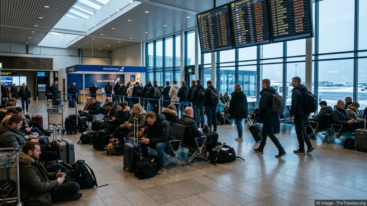Icelandair Cancellations Strand Passengers at Keflavik