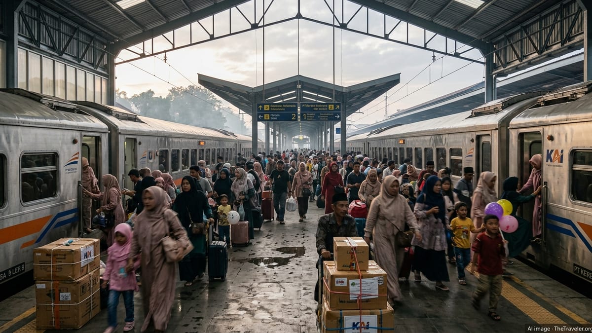 Eid Travel in Indonesia Climbs 8.6% as Railways Carry 10.9 Million