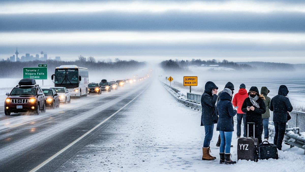 Snow Squalls and Arctic Cold Disrupt Winter Travel Across Ontario