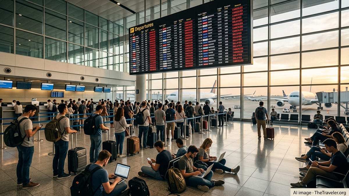 Iran Conflict Triggers Global Travel Chaos for US Flyers