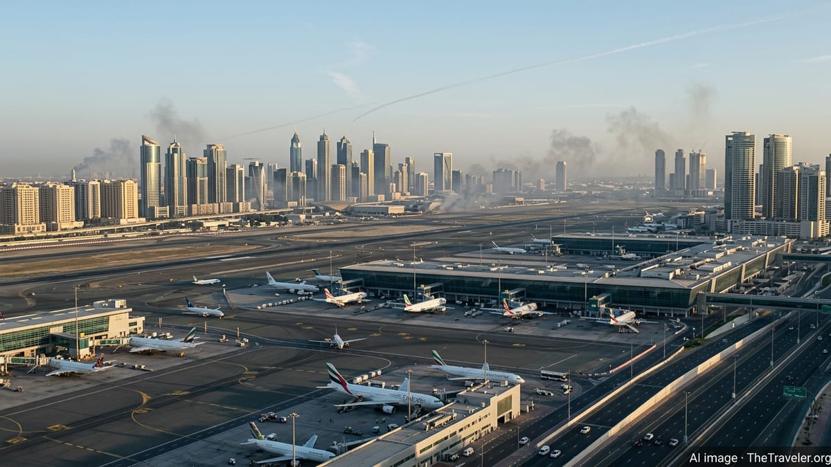 New Iranian Drone Barrages Jolt Gulf Hubs as Flights Tentatively Resume