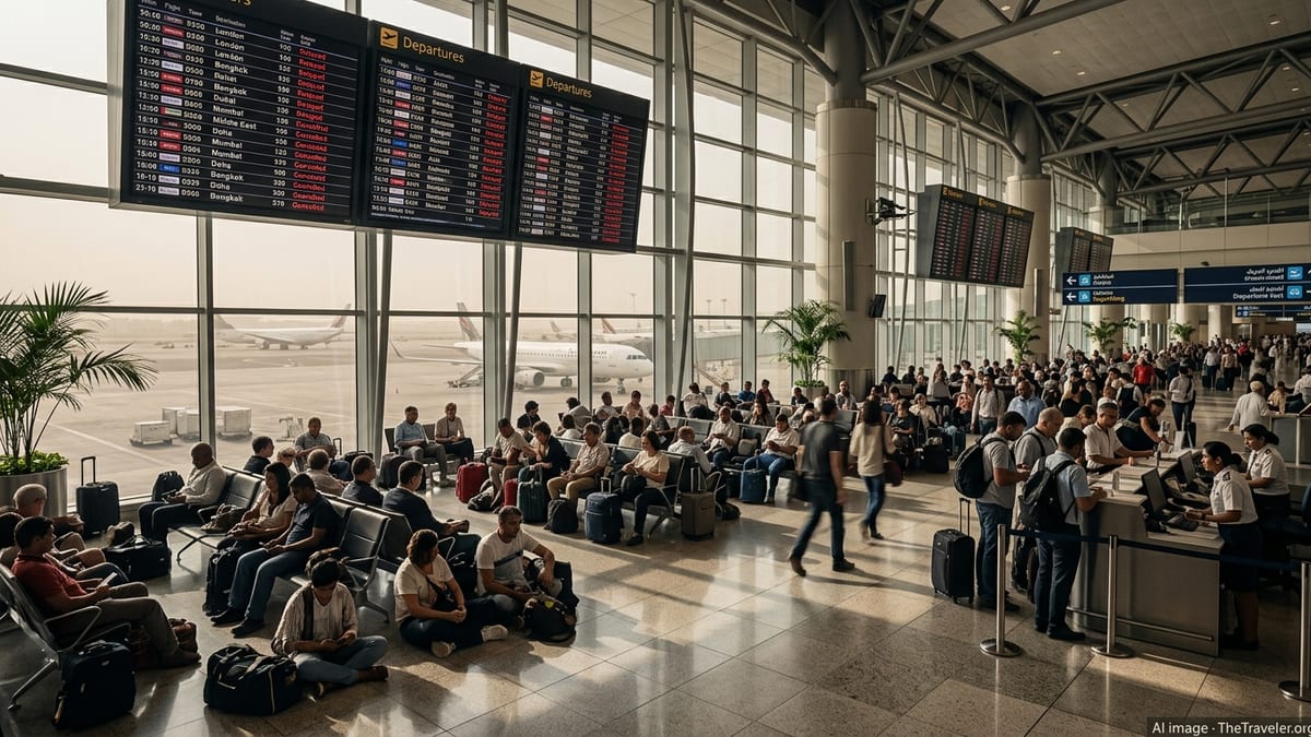 Iran War Turmoil Throws Global Flight Networks into Chaos