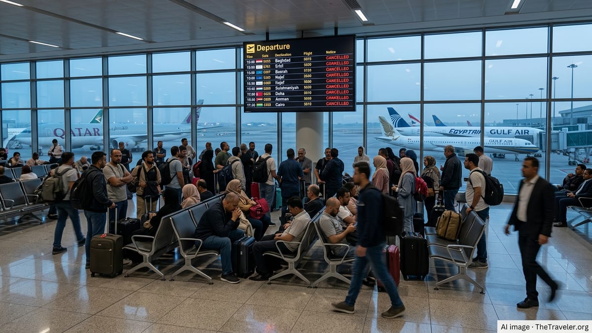 Gulf Carriers Axe Iraq Flights as Regional Airspace Crisis Deepens