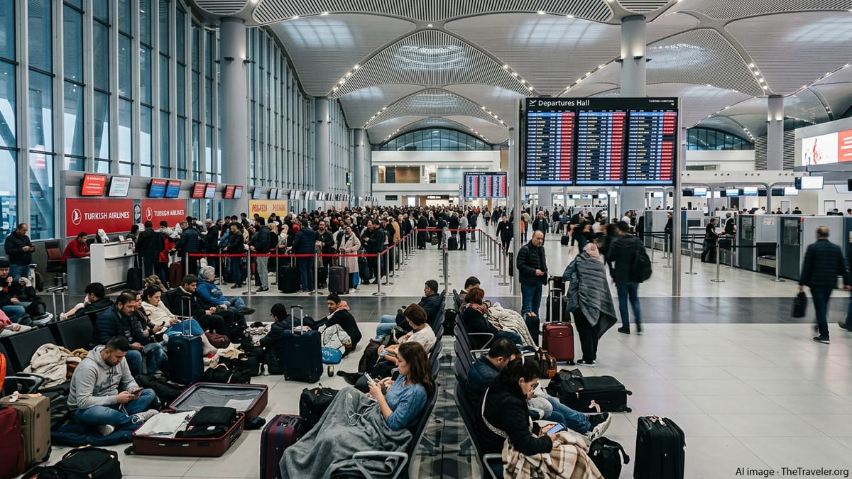 Istanbul Airport Gridlock as Middle East Airspace Closes