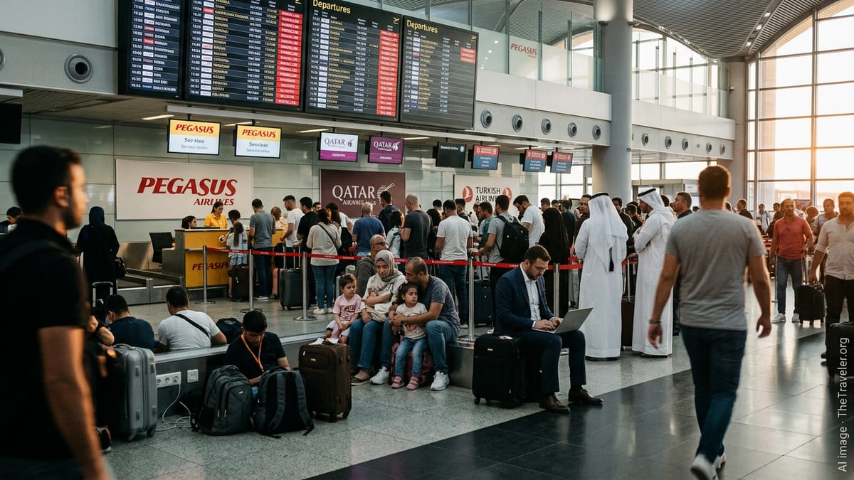 Flight Disruptions Snarl Istanbul, Doha and Abu Dhabi Routes