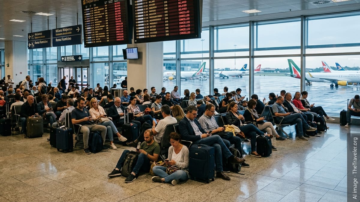 Storm Chaos Leaves Air Travelers Stranded Across Italy