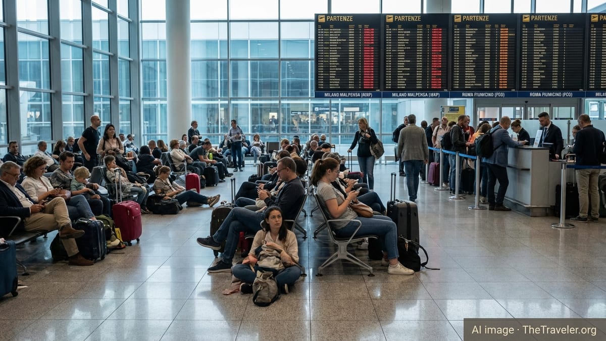 Italy Strikes Leave Hundreds Stranded as Flights Disrupt