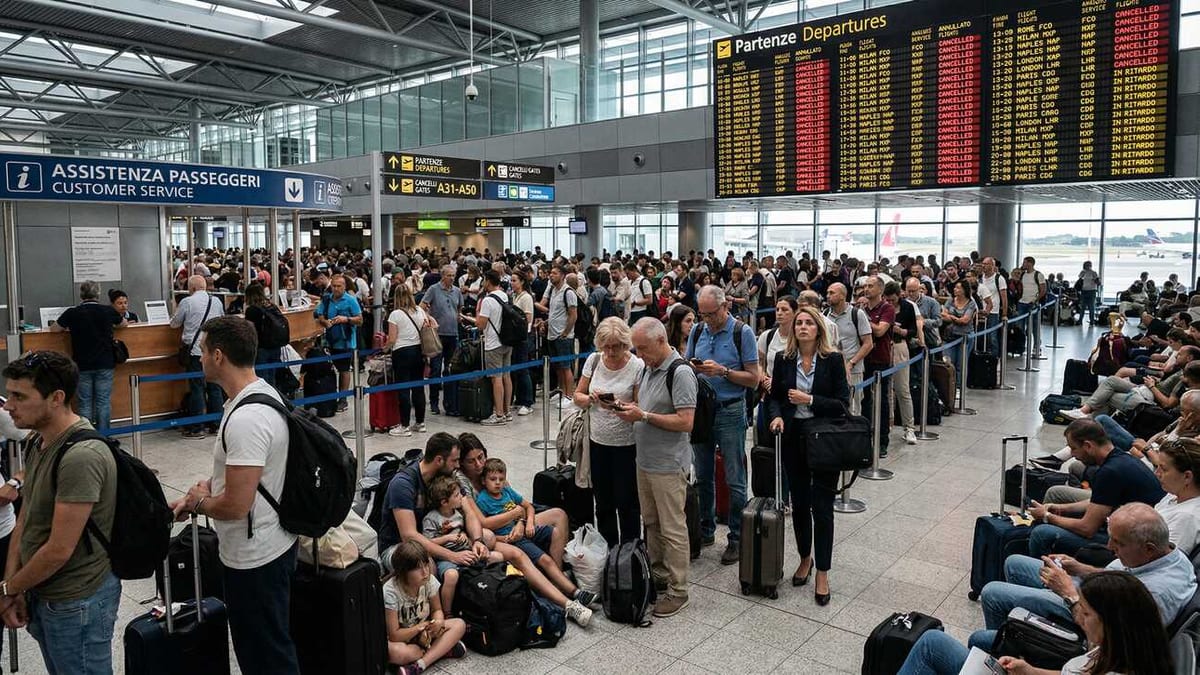 Italy Flight Chaos Hits Rome and Milan With 271 Delays