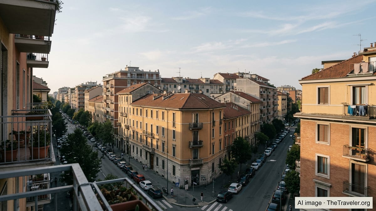 Residential buildings in Milan illustrating Italy’s urban housing market.