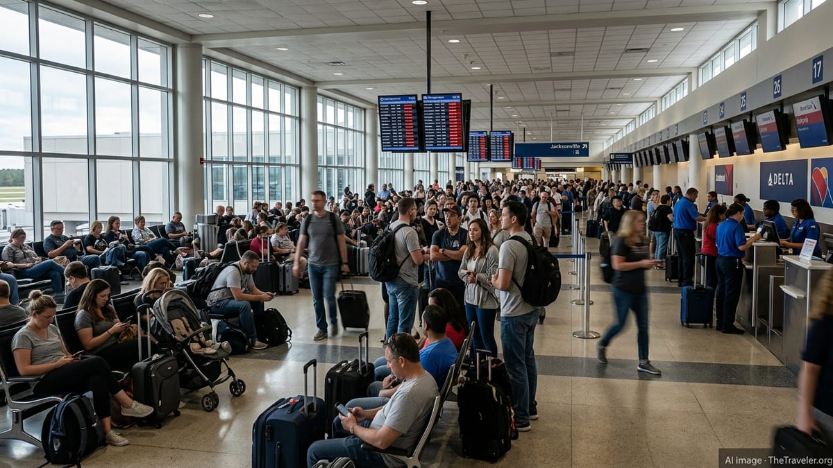 Jacksonville Airport Delays Snarl Links to Major US and Global Hubs