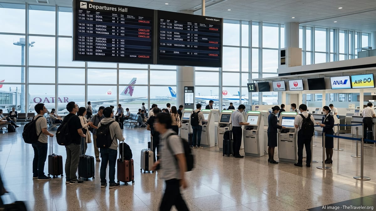 Japan Flight Chaos as Qatar Airways, JAL and ANA Cancel Routes