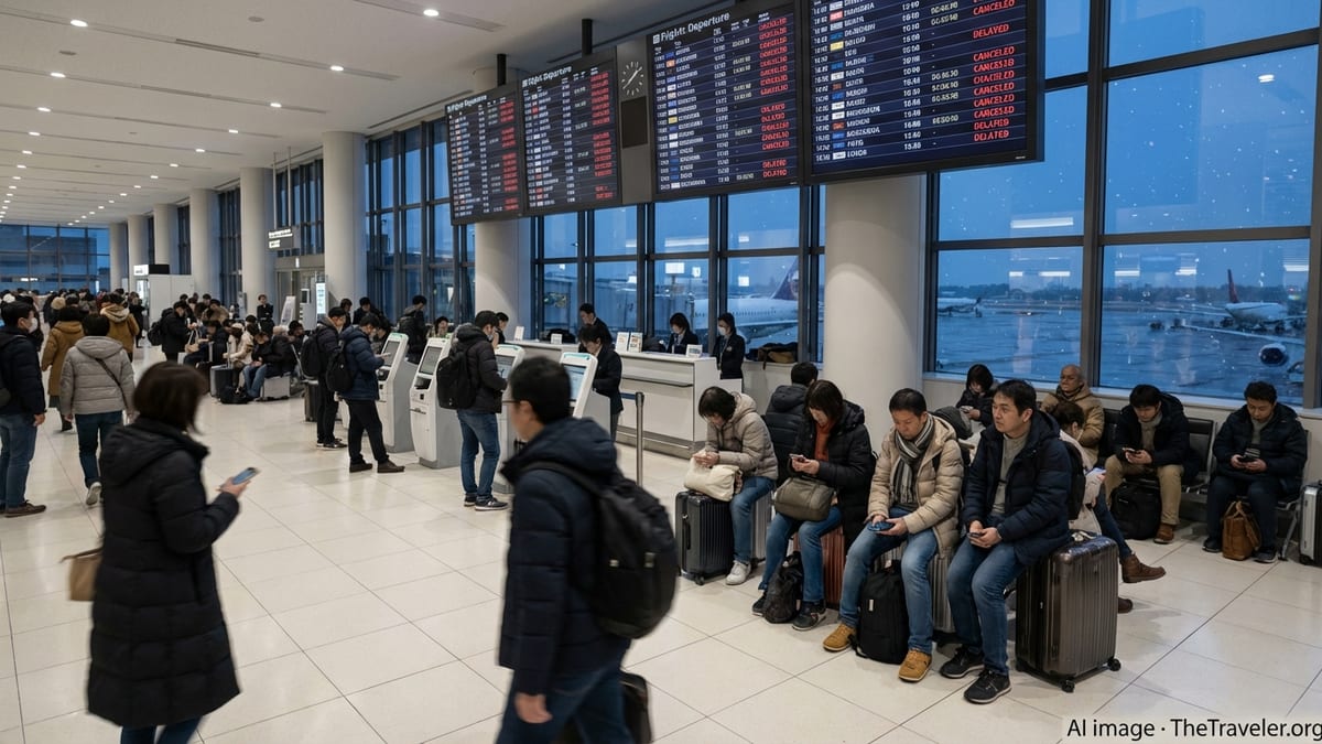 Storm Chaos Disrupts Japan Flights to US and Domestic Hubs