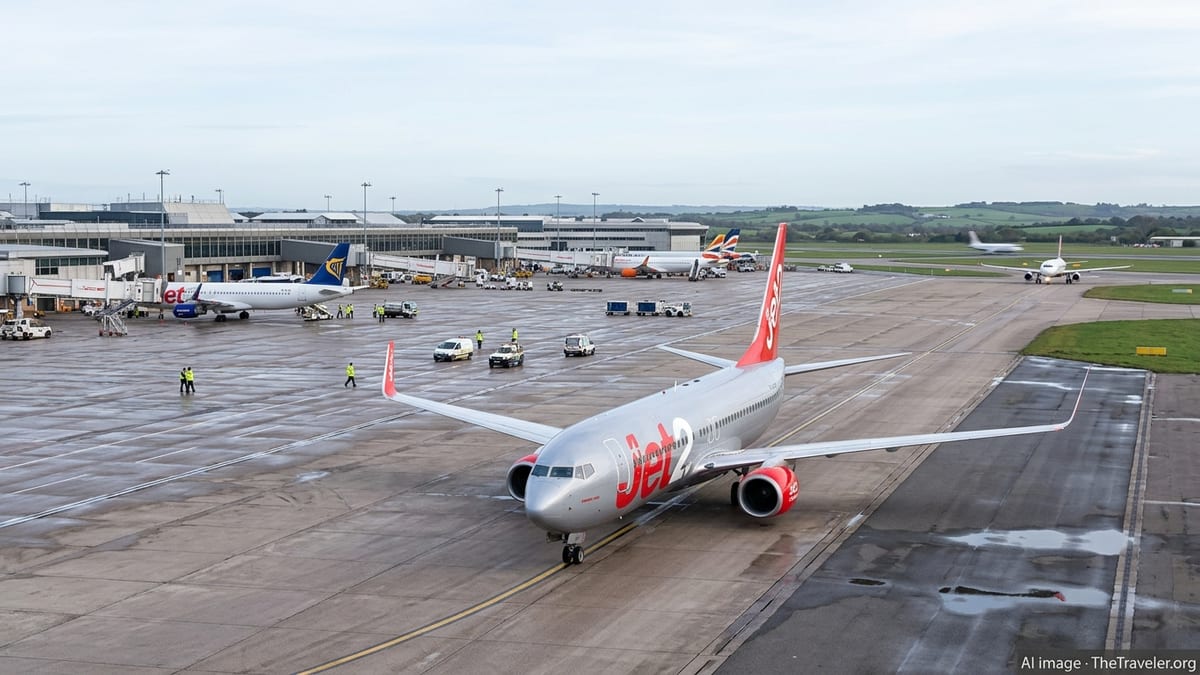 Jet2 737-800 test flight emergency triggers alert at Manchester