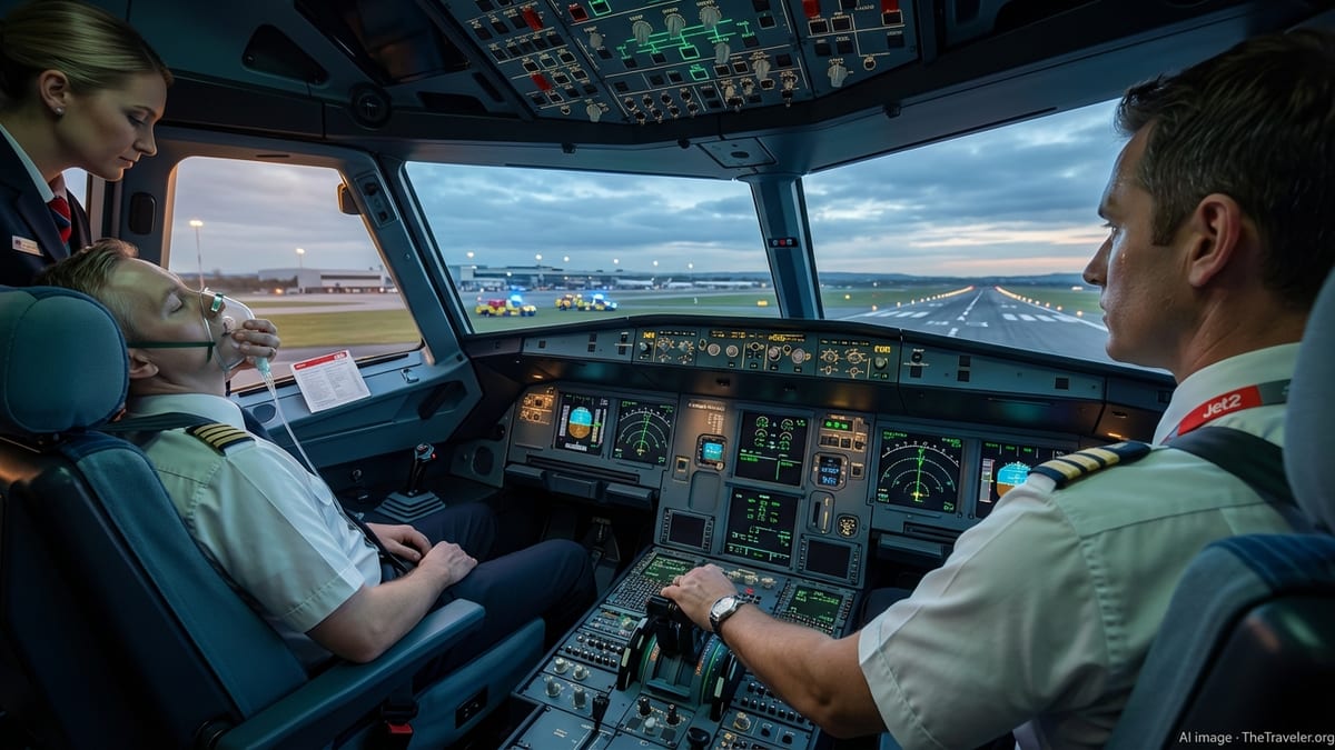 Jet2 Lanzarote–Manchester Flight Declares Emergency After Pilot Becomes Incapacitated