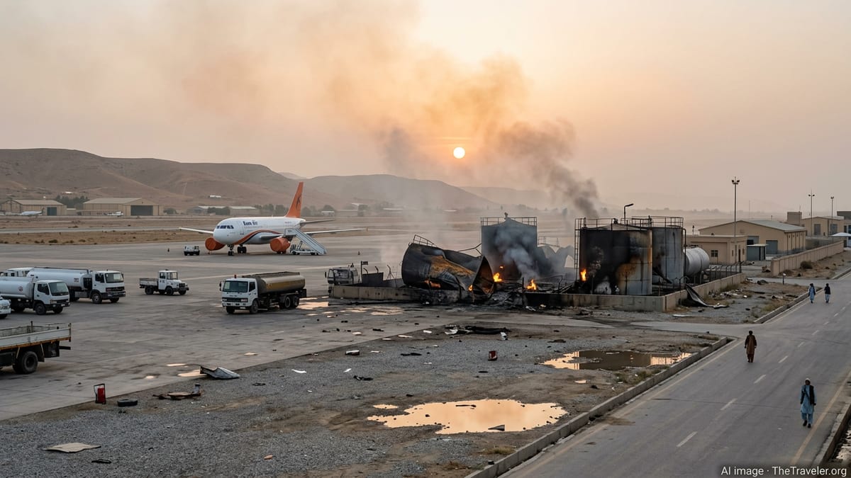 Kam Air Fuel Depot Strike Disrupts Tourism in Southern Afghanistan