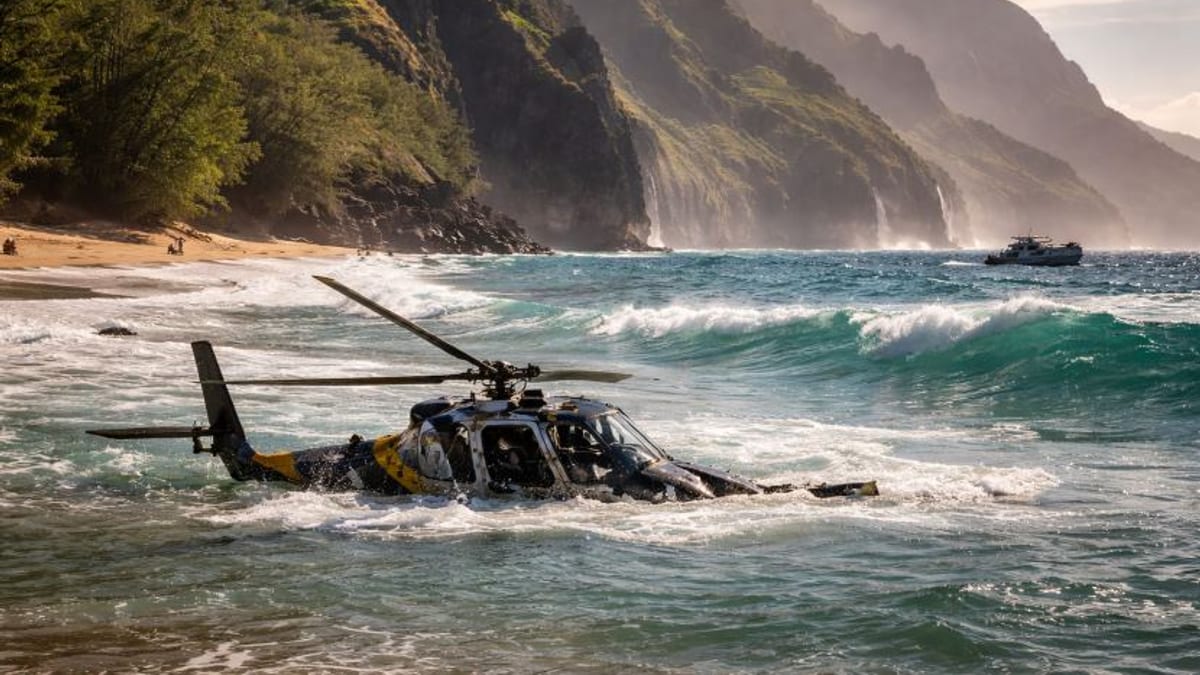 Kauaʻi Mourns After Tour Helicopter Crashes Off Kalalau Beach