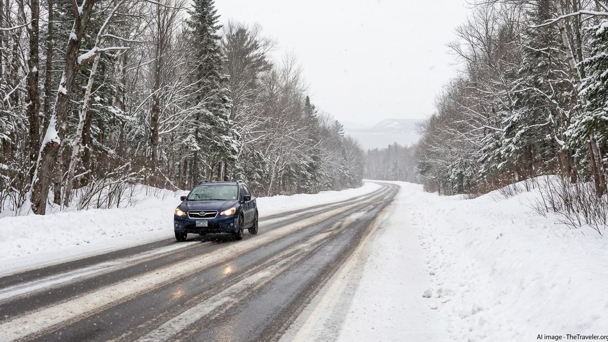 Travel Safety on the Keweenaw Peninsula Including Weather and Remote Driving