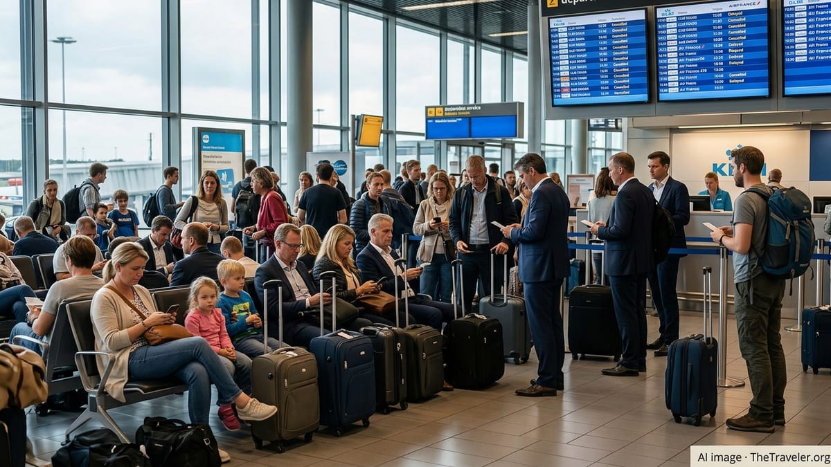 KLM and Air France Cancellations Strand Passengers in Europe