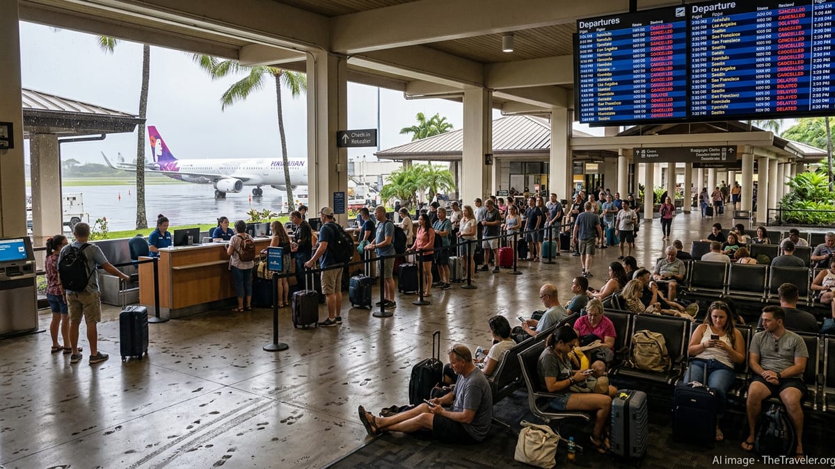 Kona Airport Turmoil: Dozens of Flights Canceled, Travelers Stranded