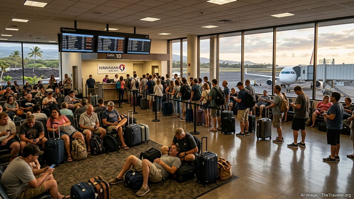 Flight Disruptions Strand Passengers at Kona Airport