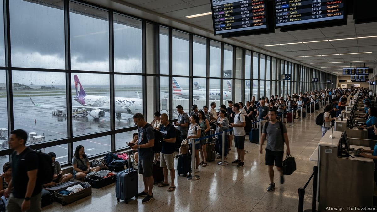 Kona Low Floods Paralyze Hawaii Travel as Flights, Hotels Reel