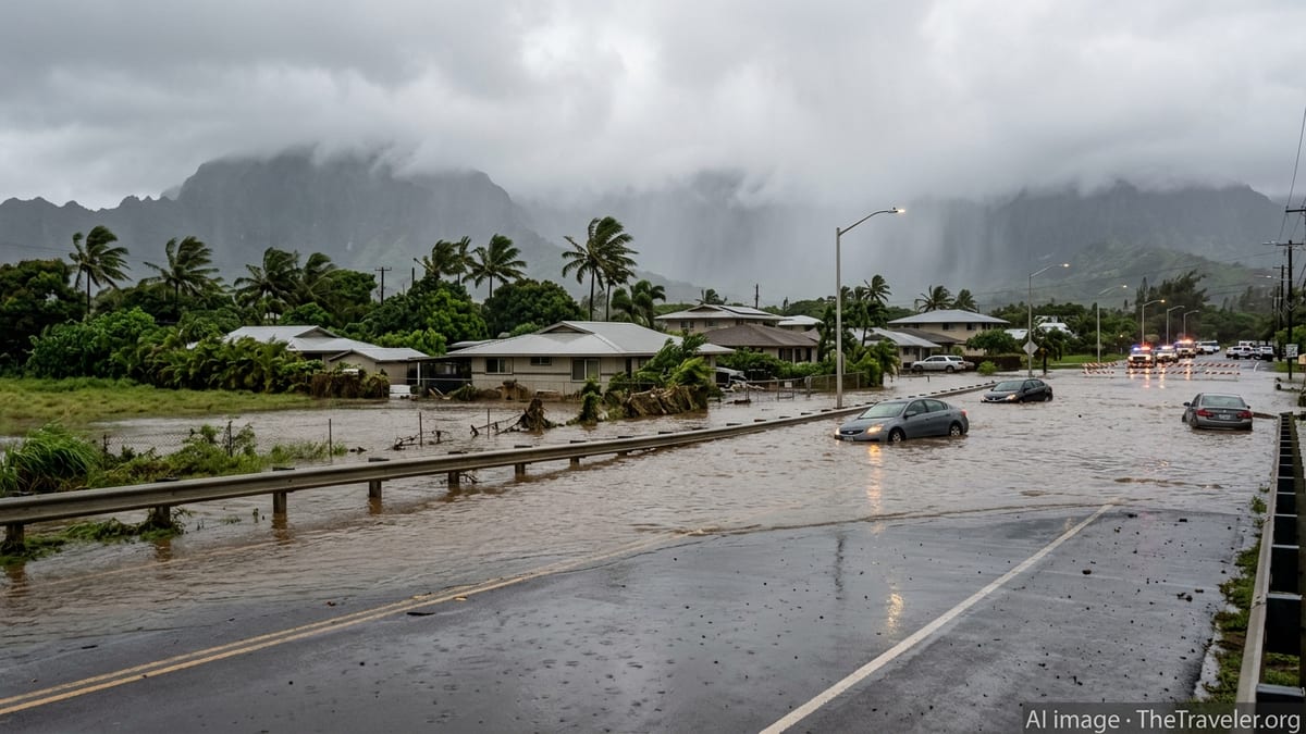 Kona Low Triggers Severe Flooding on O‘ahu’s North Shore