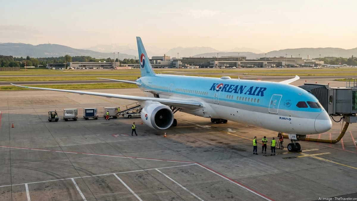 Korean Air Adds 787-10 to Seoul–Zurich, Marking 50 Years