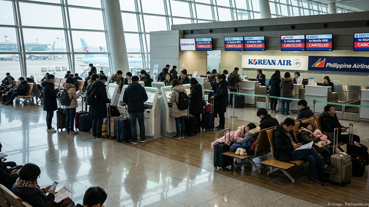 Korean Air, PAL Cancellations Disrupt Key Seoul Routes