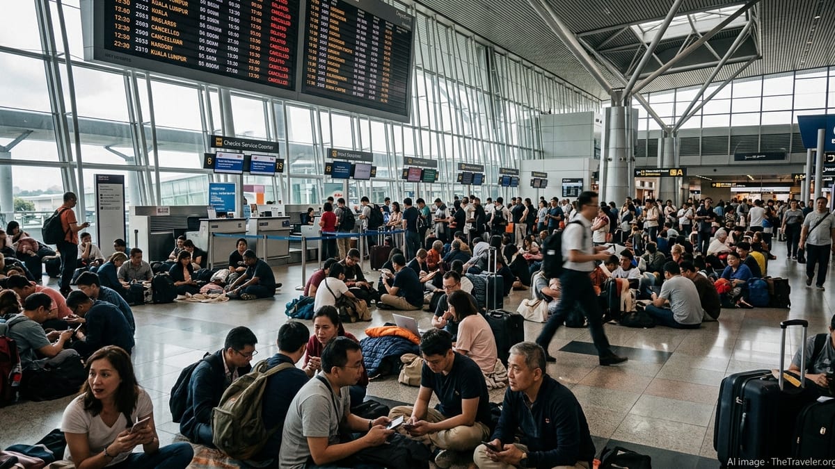 Mass Flight Disruptions Strand Travelers in Kuala Lumpur