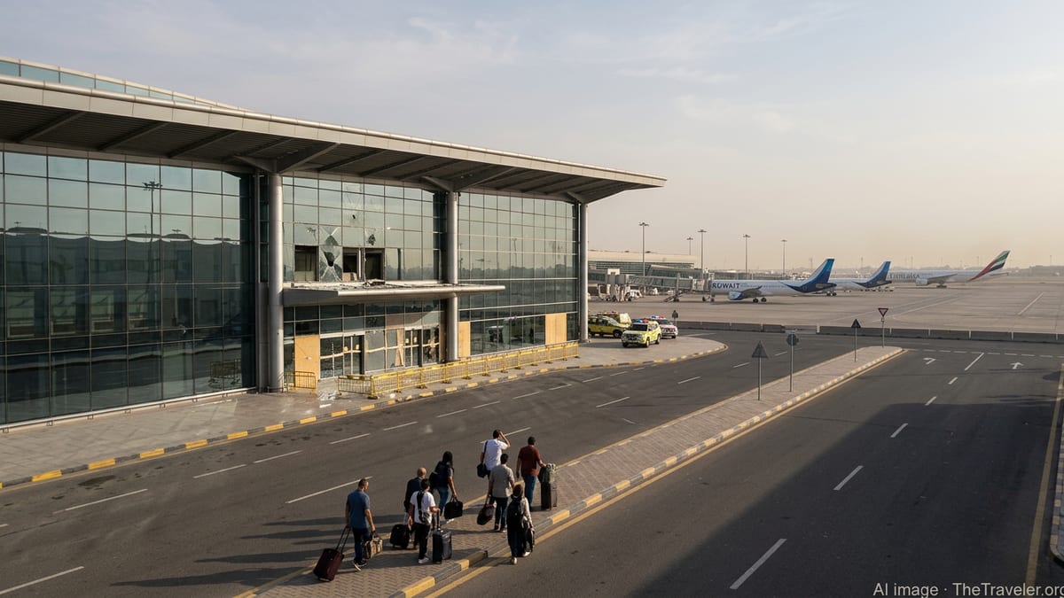 Kuwait Airport Damage Deepens Gulf Flight Chaos