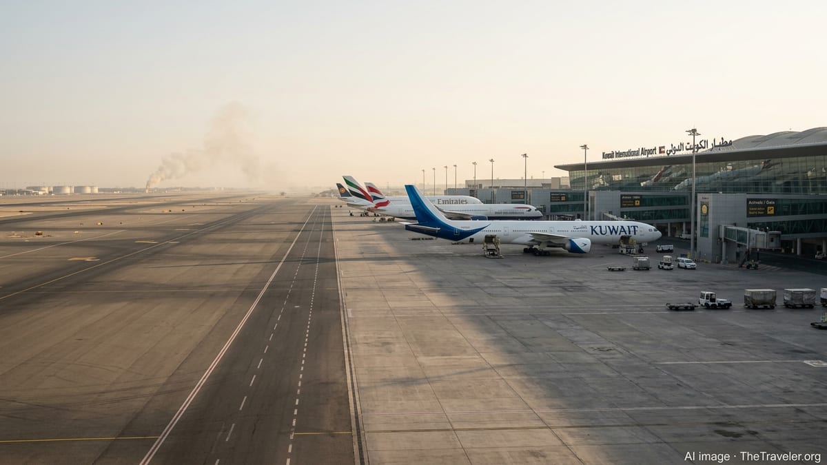 Kuwait Airport Shutdown After Drone Strike Disrupts Global Flights