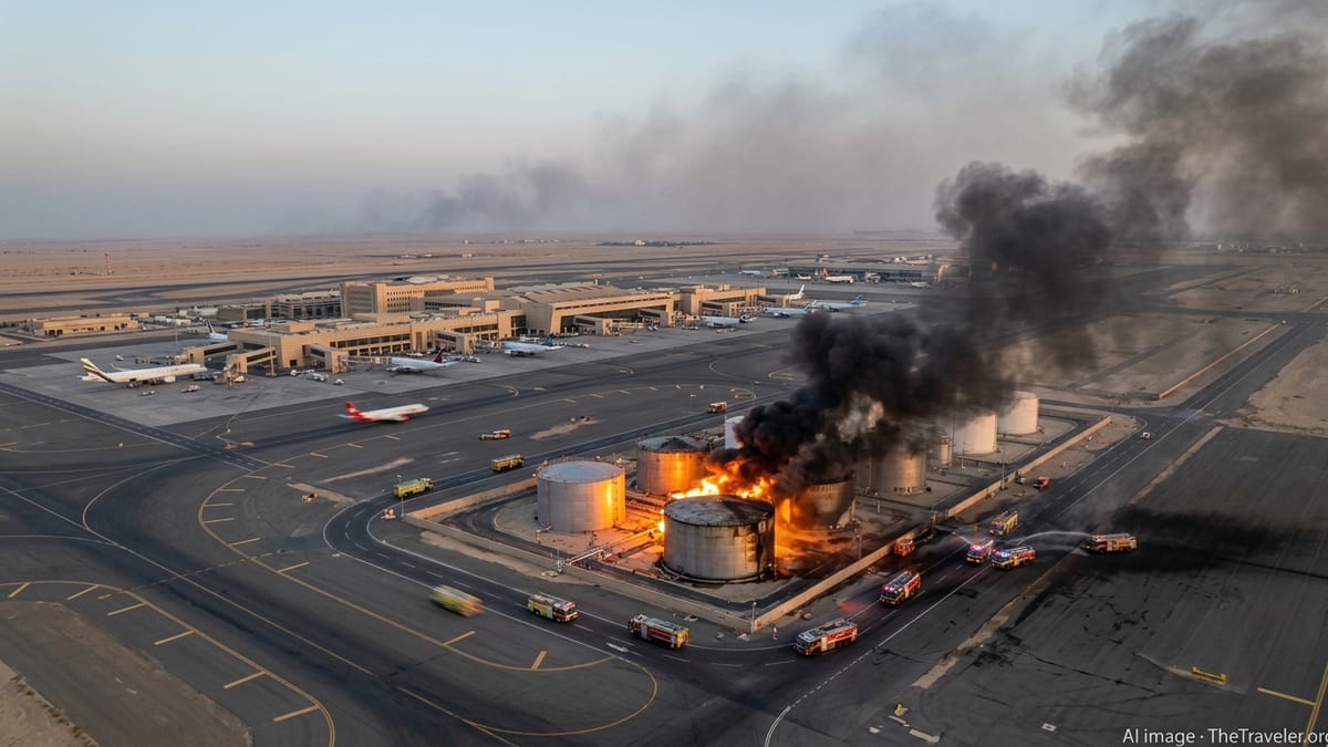 Drone Strike Ignites Fire at Kuwait Airport Amid Rising Tensions
