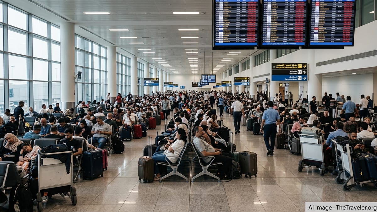 Kuwait Flight Cancellations Leave Hundreds Stranded at KWI