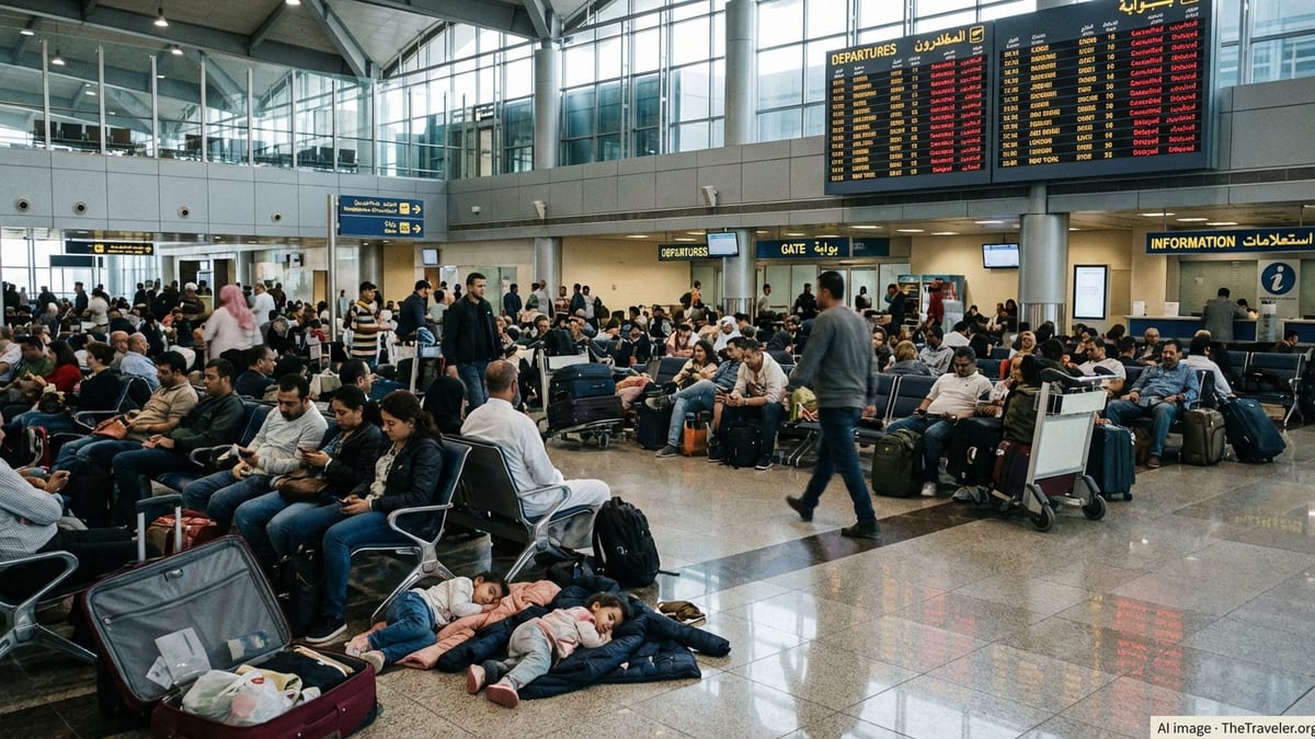 Mass Flight Disruptions Strand Passengers at Kuwait Airport