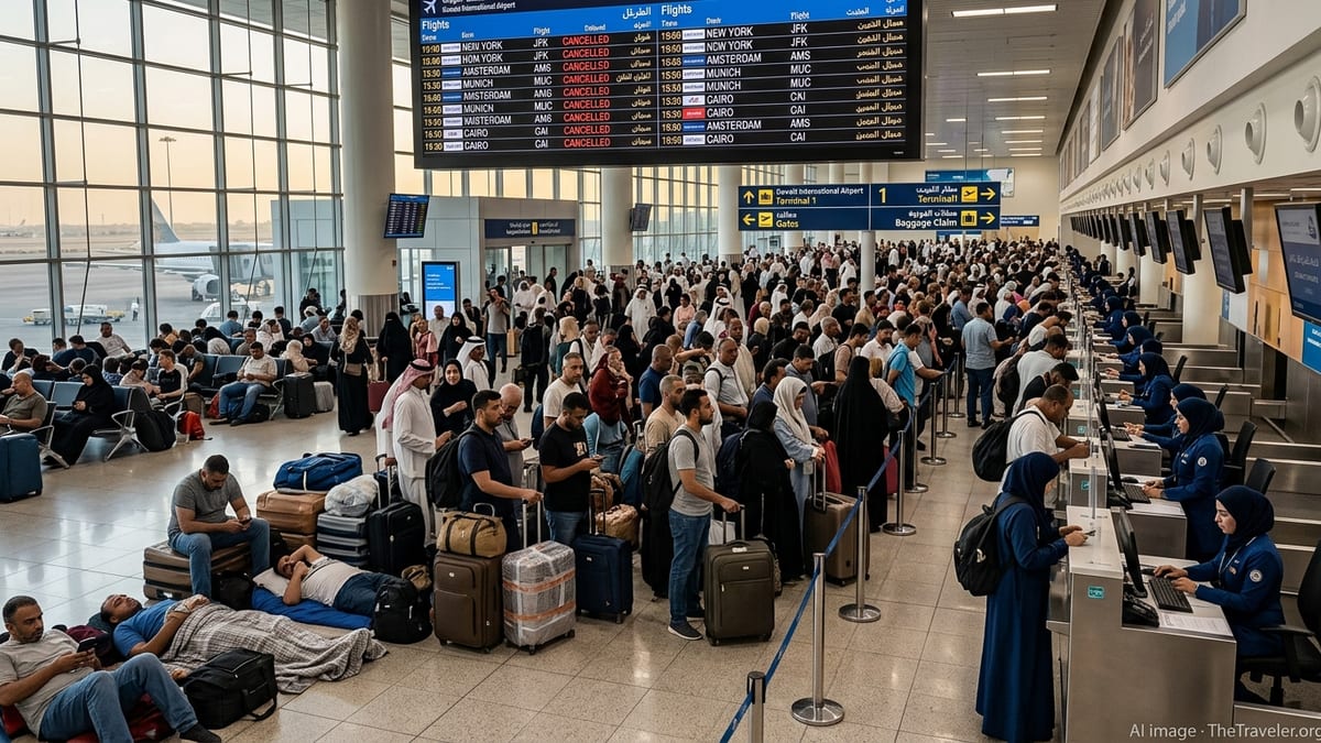 War-Linked Flight Cancellations Snarl Travel From Kuwait